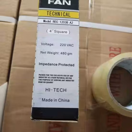 120*120*38 AC DC Mini Axial Cooling Fan Exhaust Square Fan