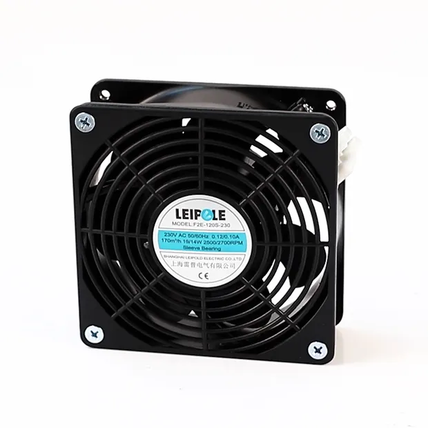 Black Plastic PBT Industrial Exhaust Fan Panel Cooling AC/DC Centrifugal Ventilation Wall Mount Axial Fan 