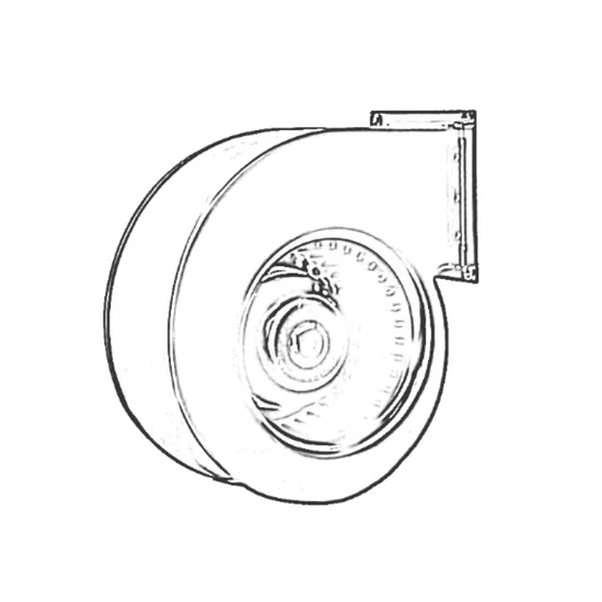 133mm 24V Brushless DC Motor Forward Curved Centrifugal Fan 